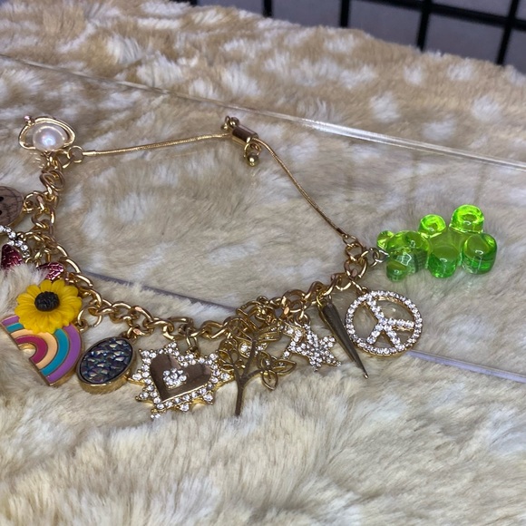 Peace, Love & Happiness Charm Bracelet - Picture 4 of 7